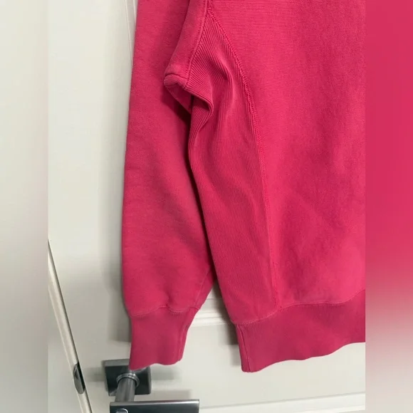 Champion Women's Pink Sweatshirt with Blue Logo in size S - Picture 8 of 9